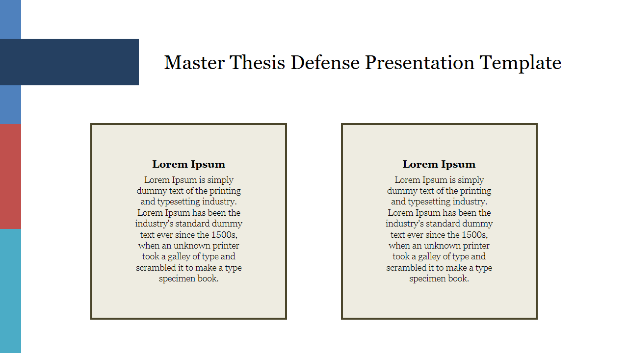 Master Thesis Defense Presentation Template